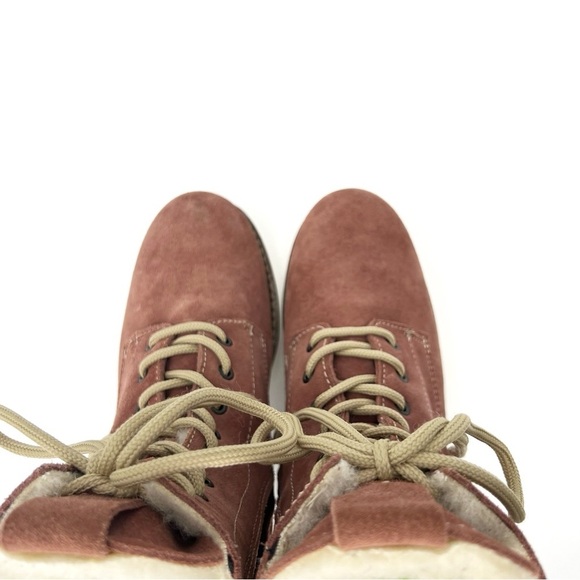 Overland Bree Wool-Lined Suede Ankle Boots Women's Euro Size 37 = US 6.5-7 EUC - Picture 8 of 16